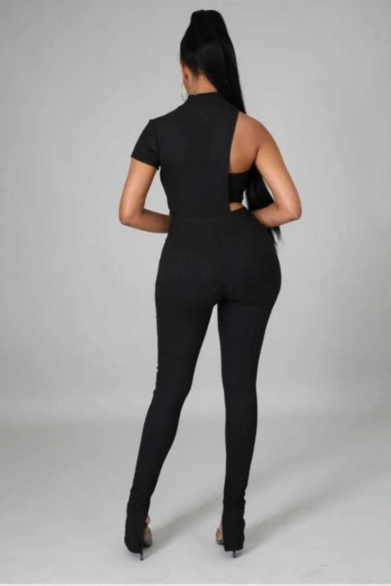 "Cold Shoulder" Jumpsuit Set