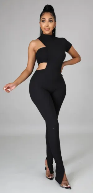 "Cold Shoulder" Jumpsuit Set