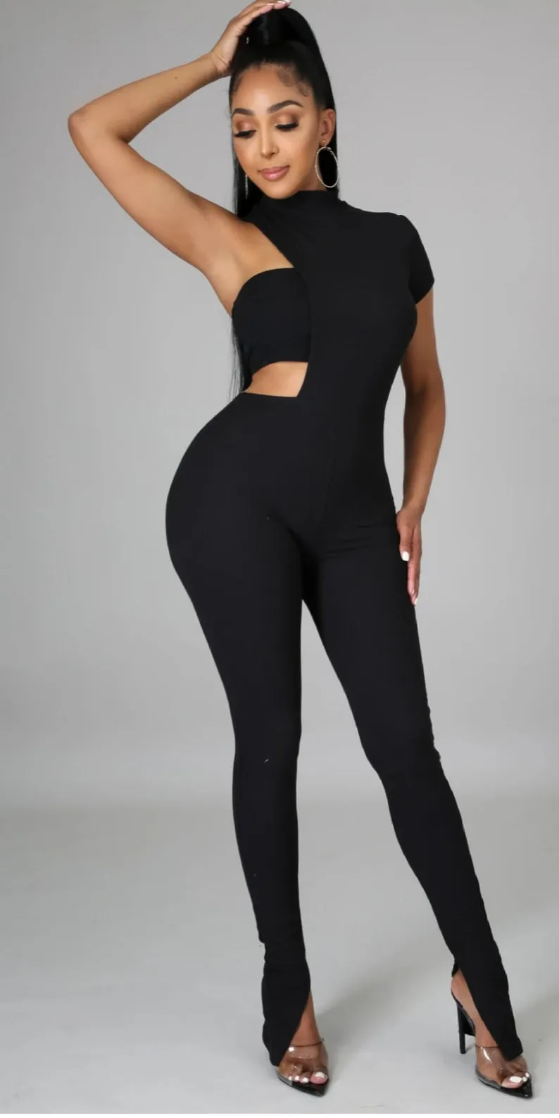 "Cold Shoulder" Jumpsuit Set