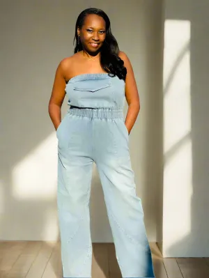 Radiant Denim Jumpsuit