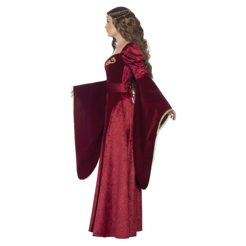 Red Medieval Queen Deluxe Costume