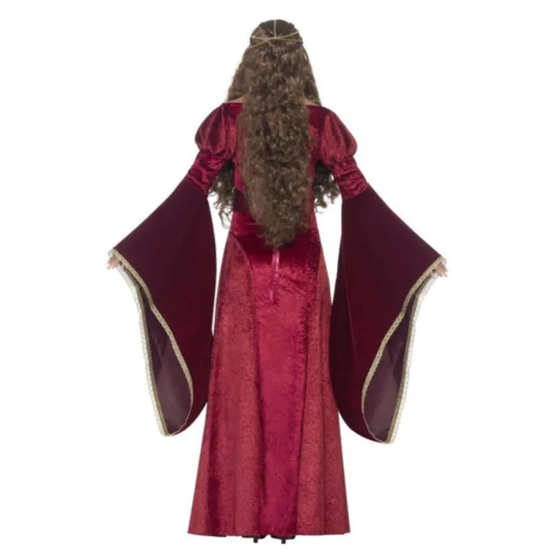 Red Medieval Queen Deluxe Costume