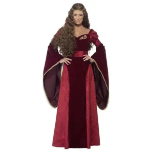Red Medieval Queen Deluxe Costume