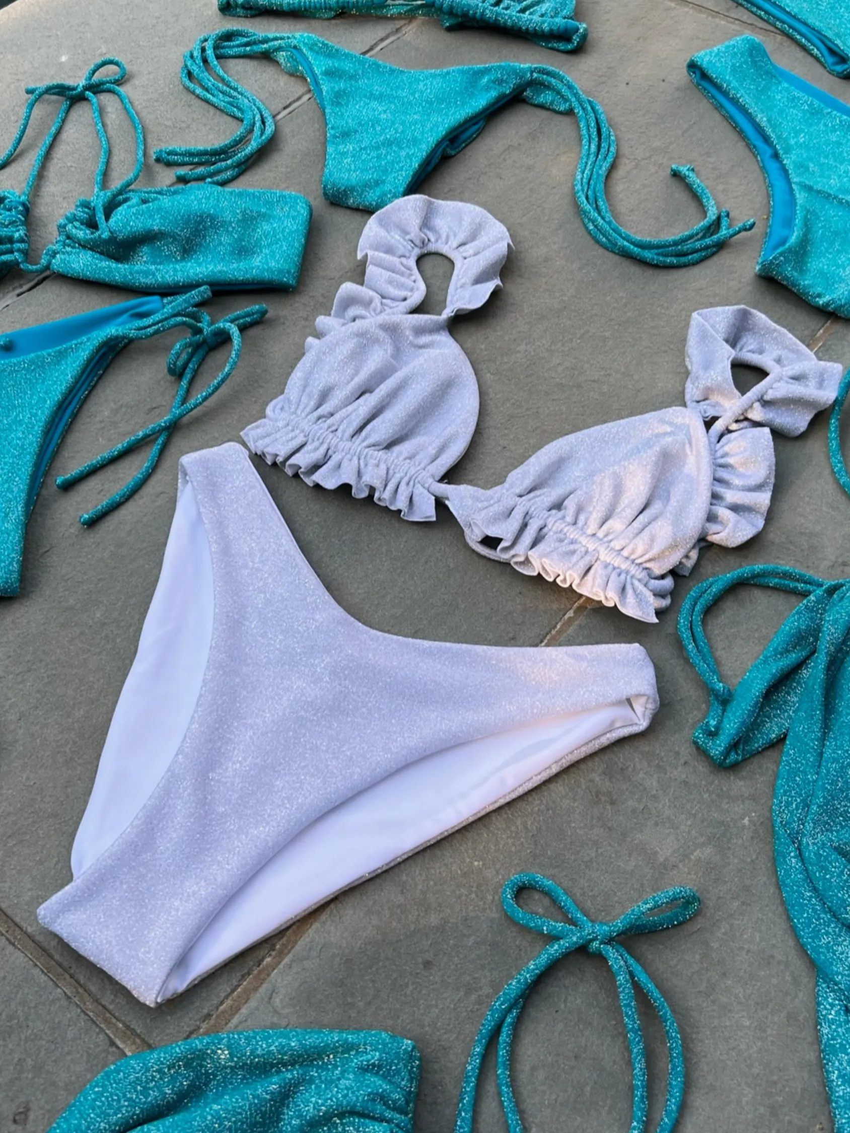 Ria Ruffle Bikini Top