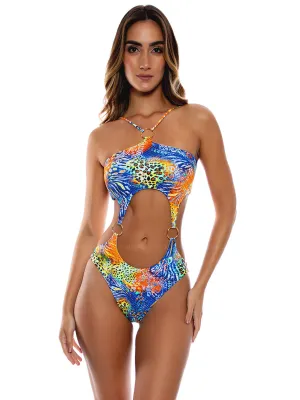 Ring Diamond Cut Out Monokini
