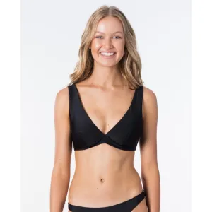 RIP CURL CLASSIC SURF ECO D-DD PLUNGE TOP BLACK