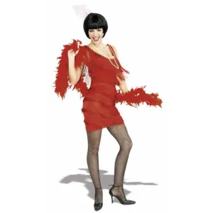 Roarin' Red Flapper Costume Size L