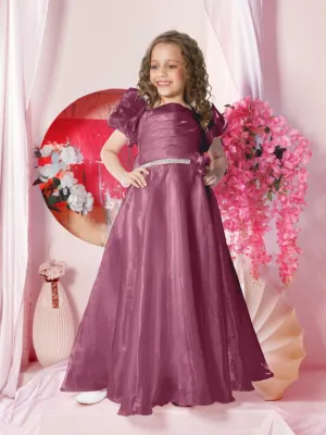 Royal  Maroon Gown for Girls