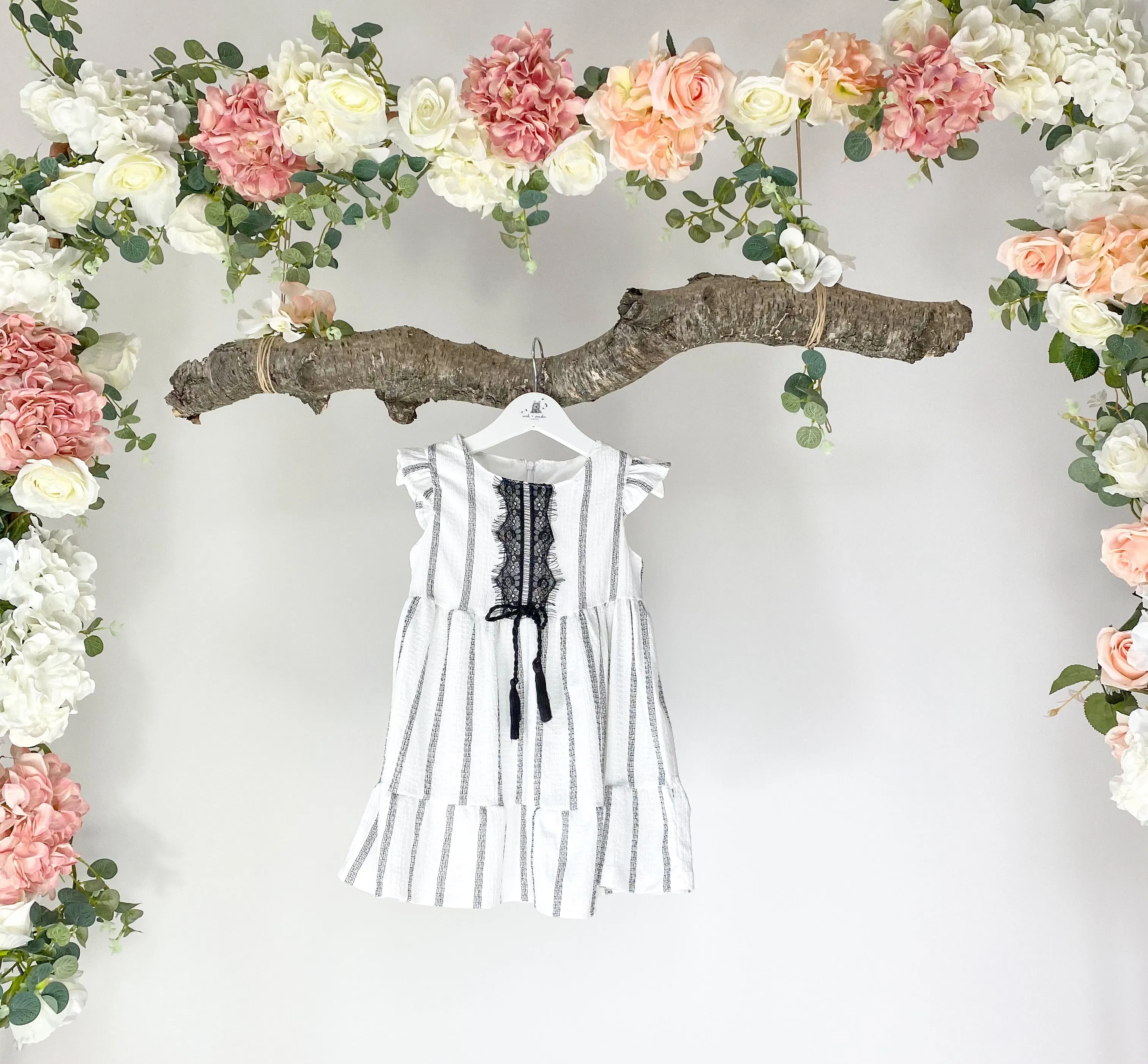 Ruby Striped Lace Dress