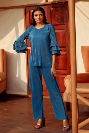 Ruffle Duffle Pleated Top
