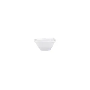 Ruffle White 3.5" Melamine Square Mini Dip Bowl