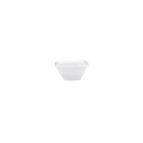 Ruffle White 3.5" Melamine Square Mini Dip Bowl