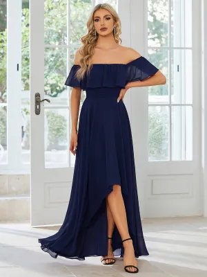 Ryley versatile navy off shoulder bridesmaid dress s10 Express NZ wide