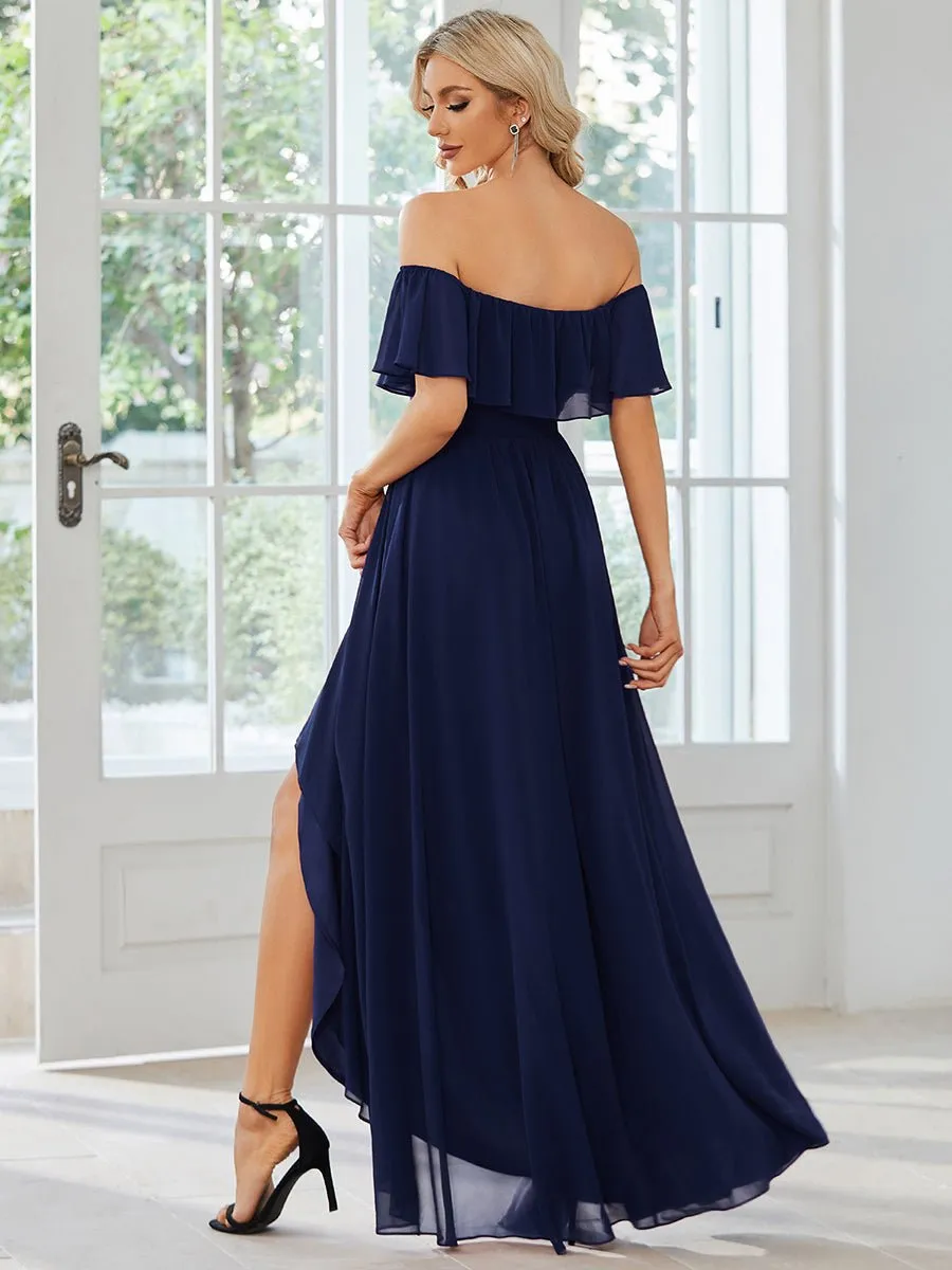 Ryley versatile navy off shoulder bridesmaid dress s10 Express NZ wide