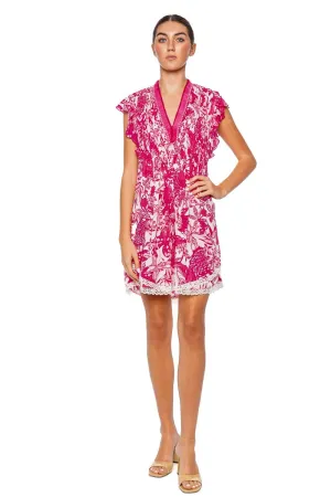 Sasha Pink Jengel Fringe Mini Dress
