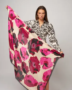 scarf - fuchsia