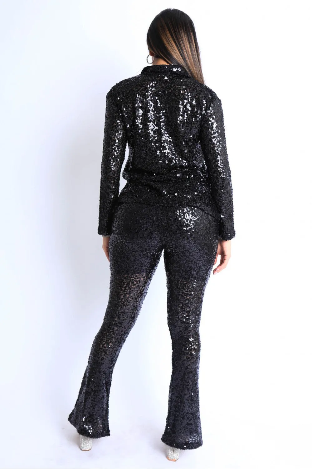 Sequin Pant Set