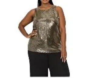 Sequin Side Ruched Top