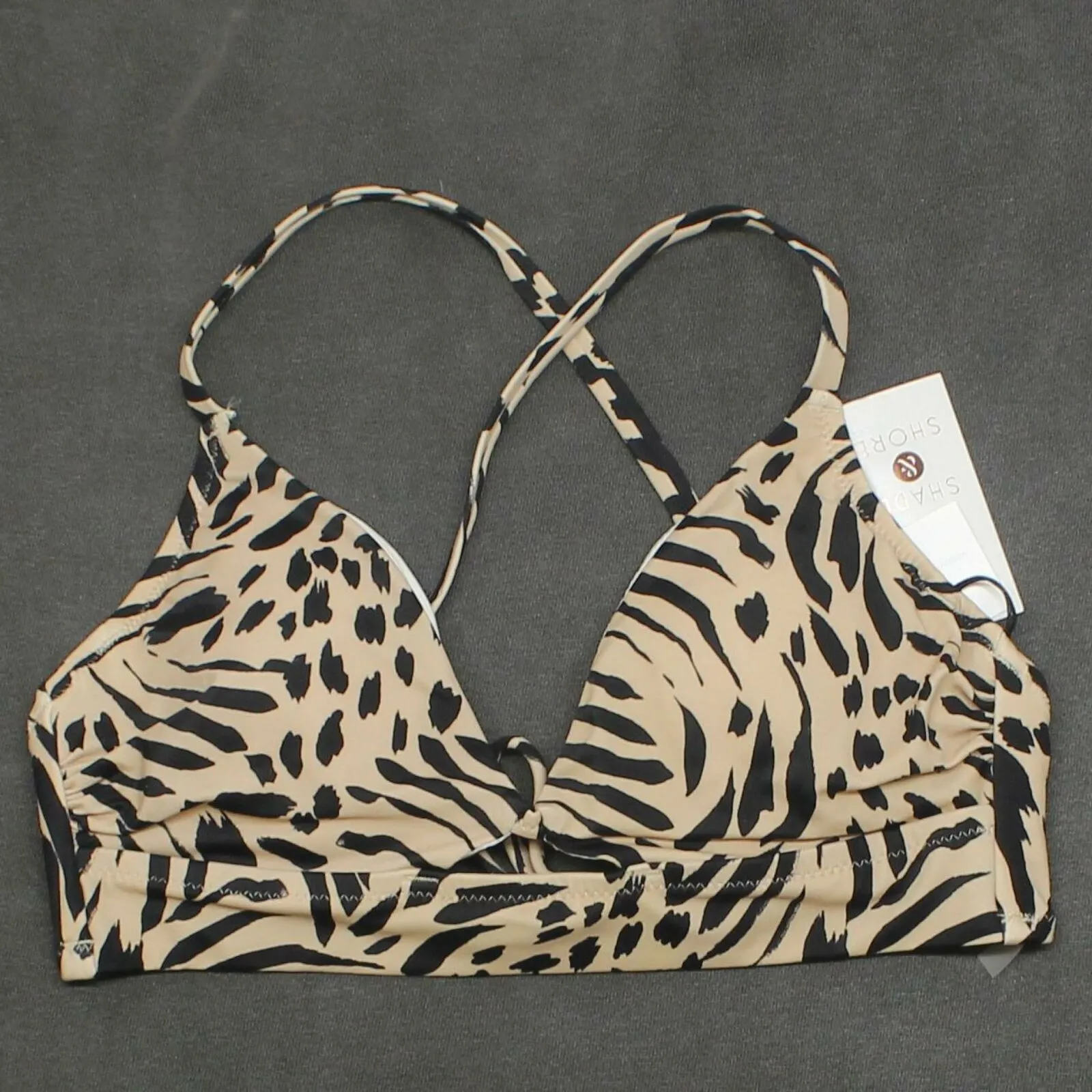 Shade & Shore Women's Longline Cut Out Bikini Top