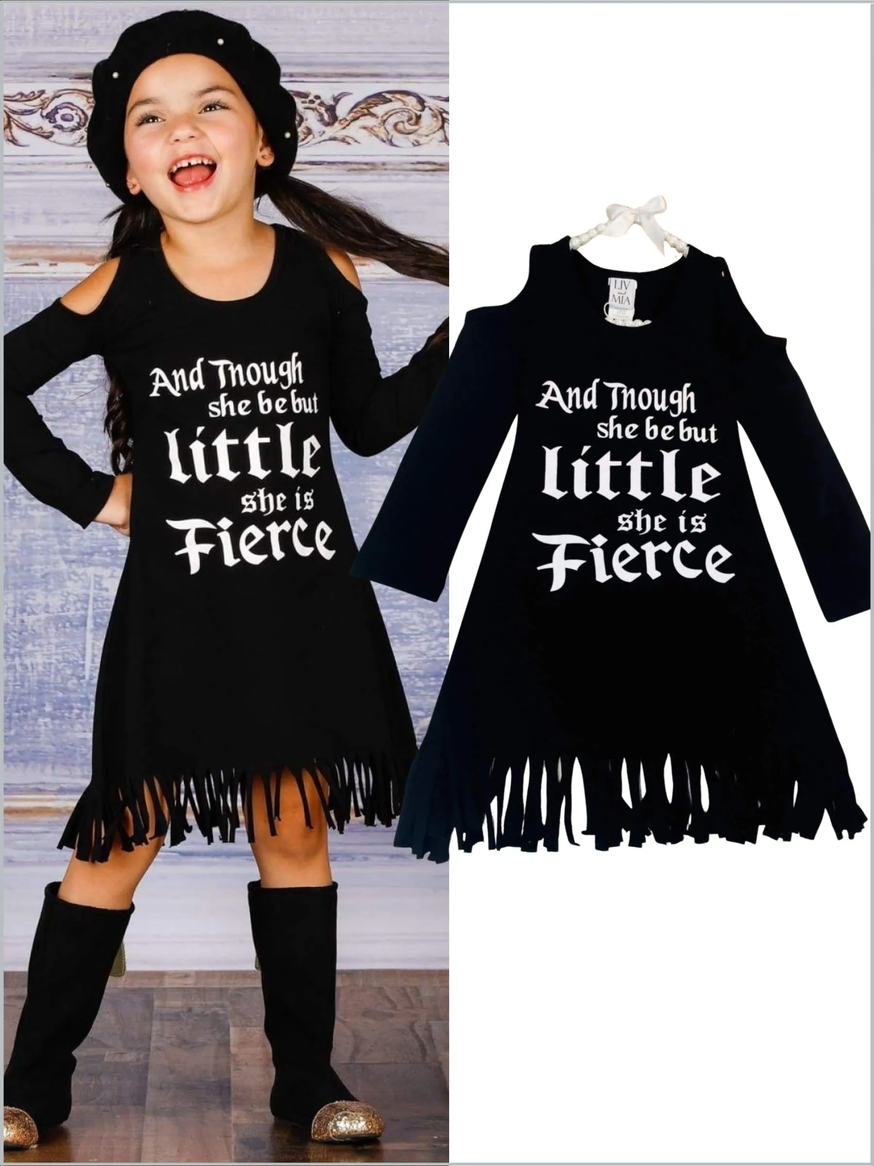 She is Fierce Fringe Dress
