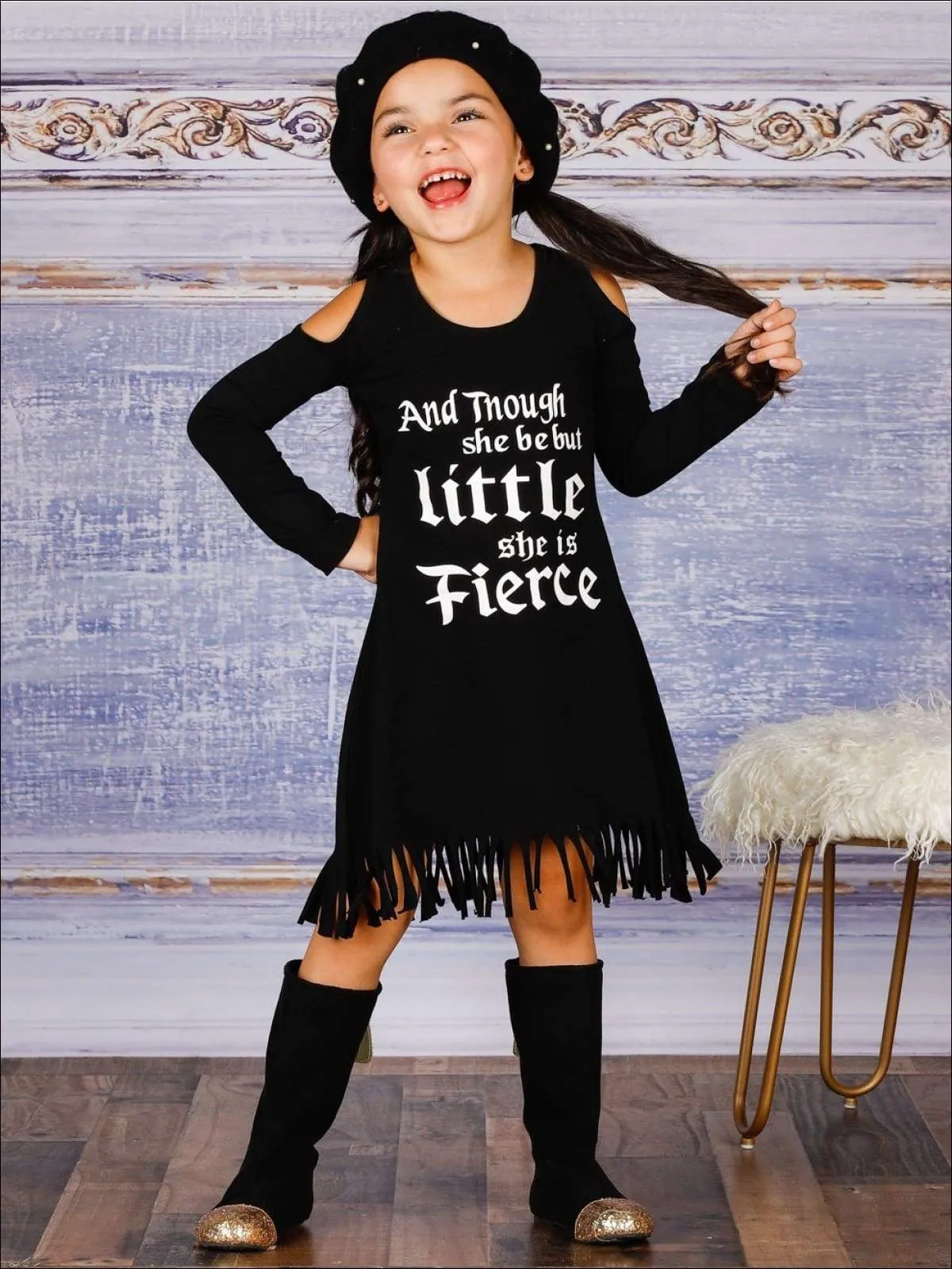 She is Fierce Fringe Dress