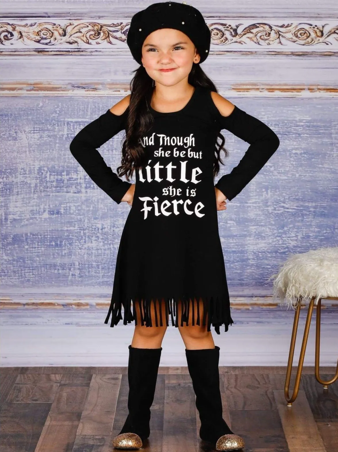 She is Fierce Fringe Dress