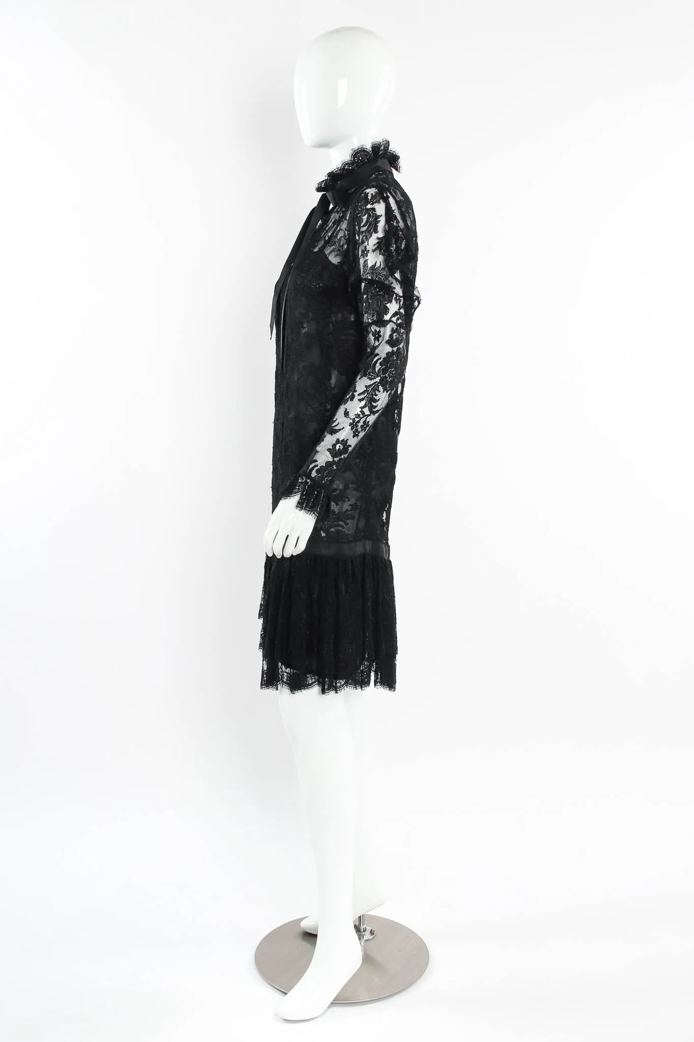 Sheer Floral Lace Dress