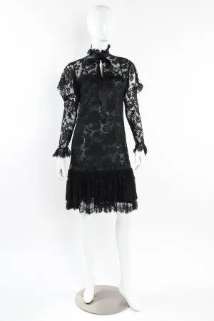 Sheer Floral Lace Dress