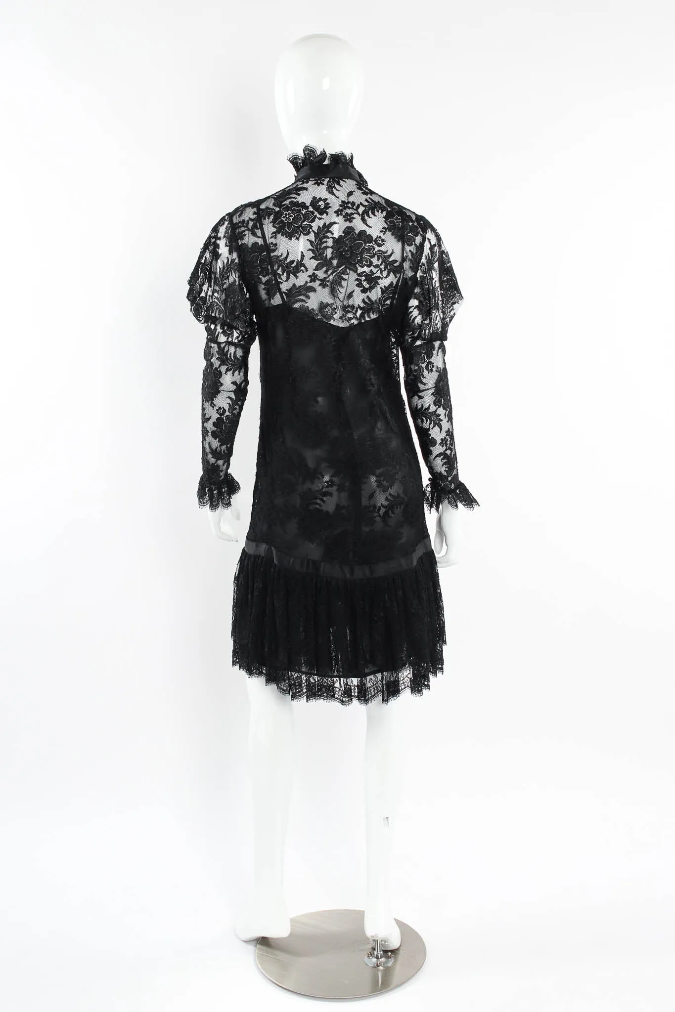 Sheer Floral Lace Dress