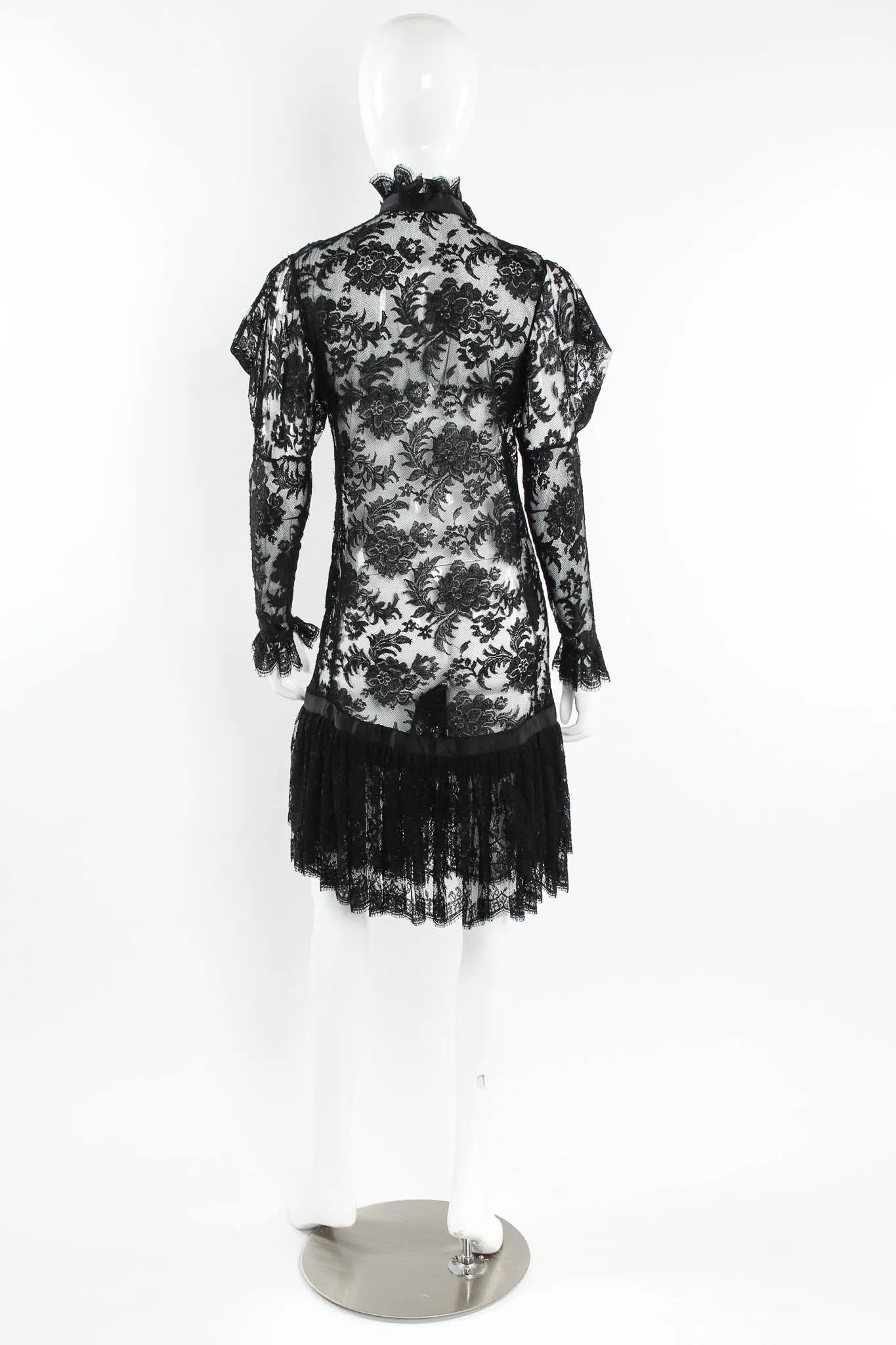 Sheer Floral Lace Dress