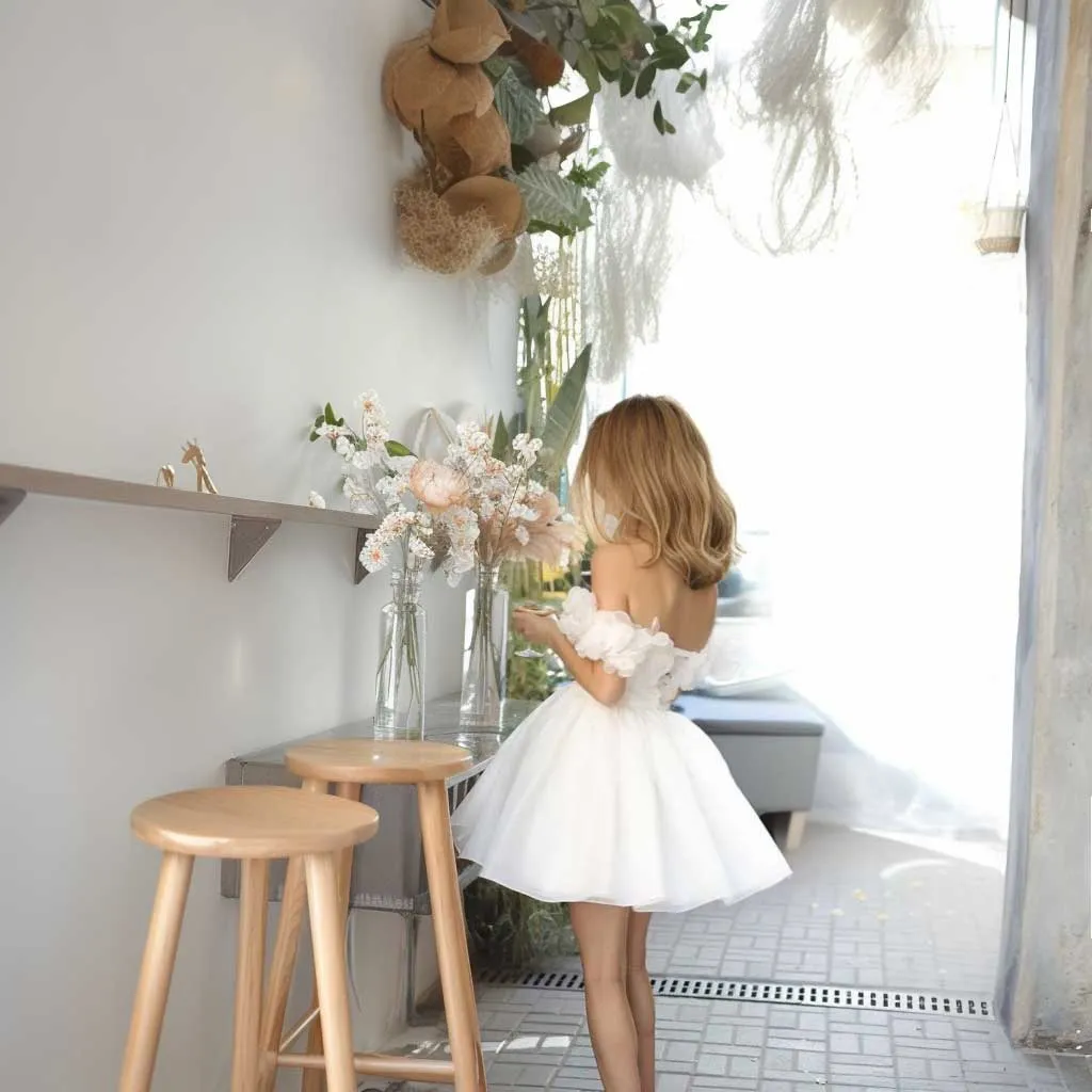 Short Reception Wedding Dress, Bridal Shower Dress ET3079