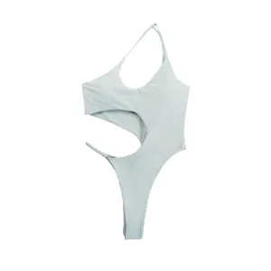 Side Cut Out One Shoulder Monokini