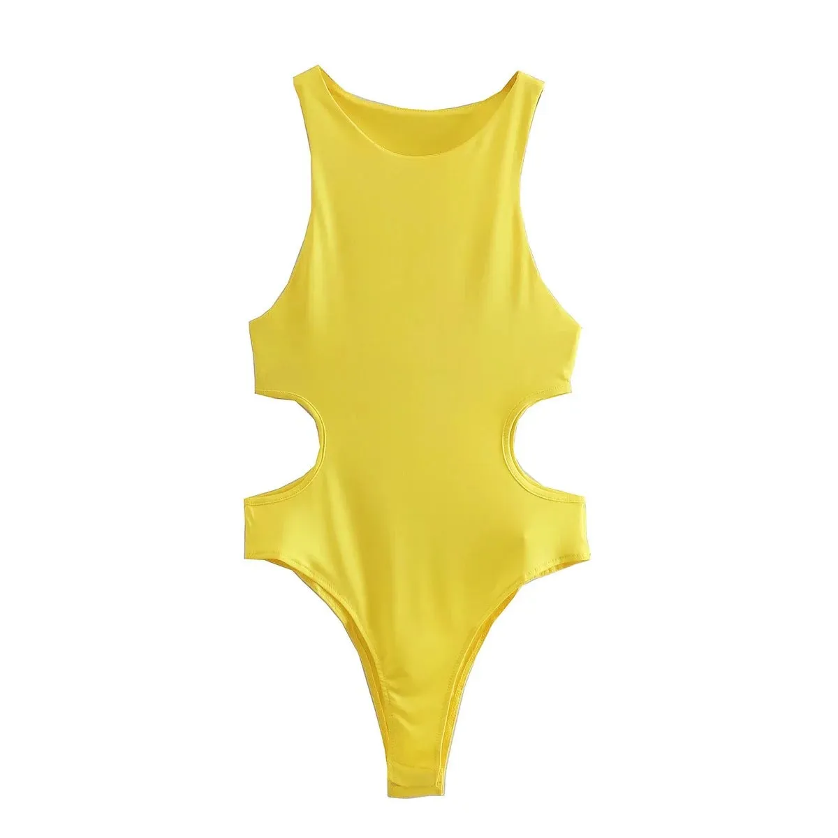 Side Cut Out Tank Bodysuit