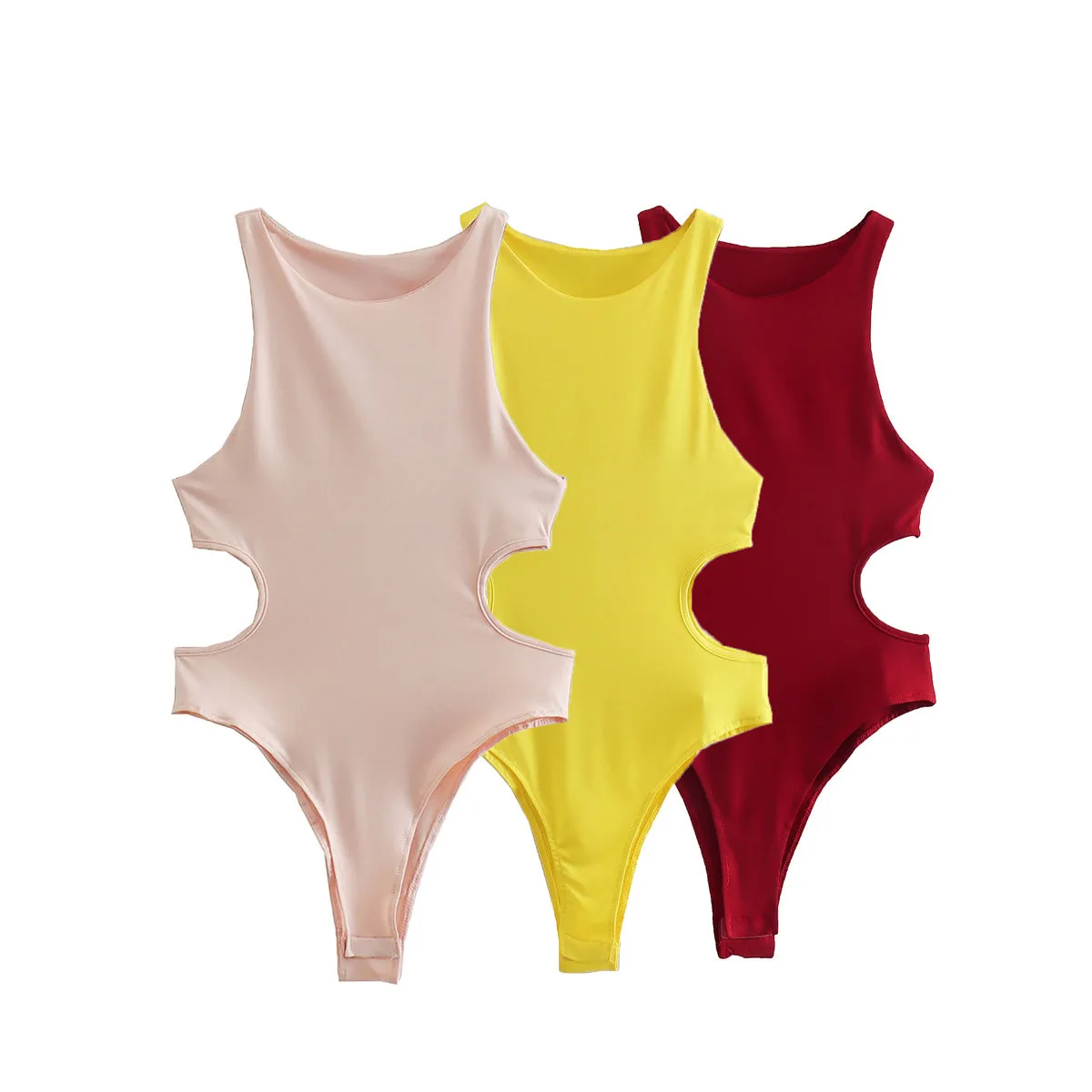 Side Cut Out Tank Bodysuit