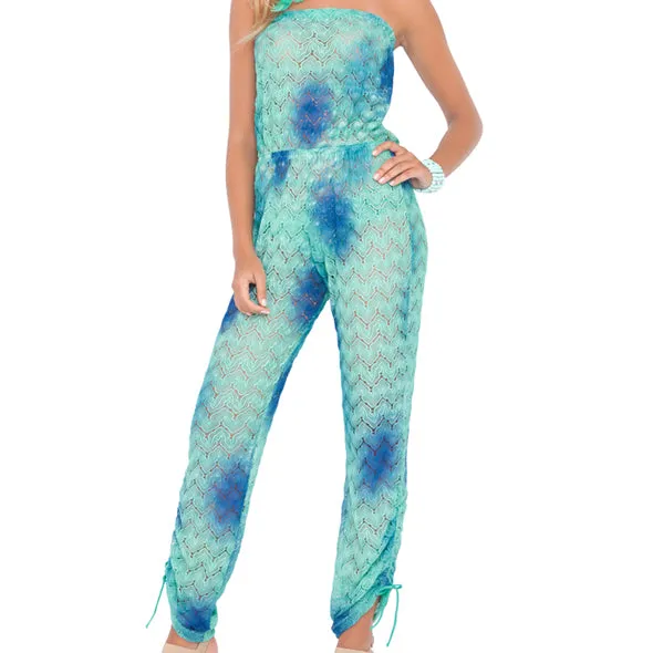 SIETE MARES - Crochet Strapless Jumpsuit