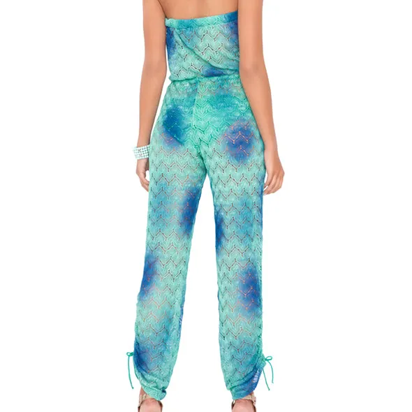 SIETE MARES - Crochet Strapless Jumpsuit