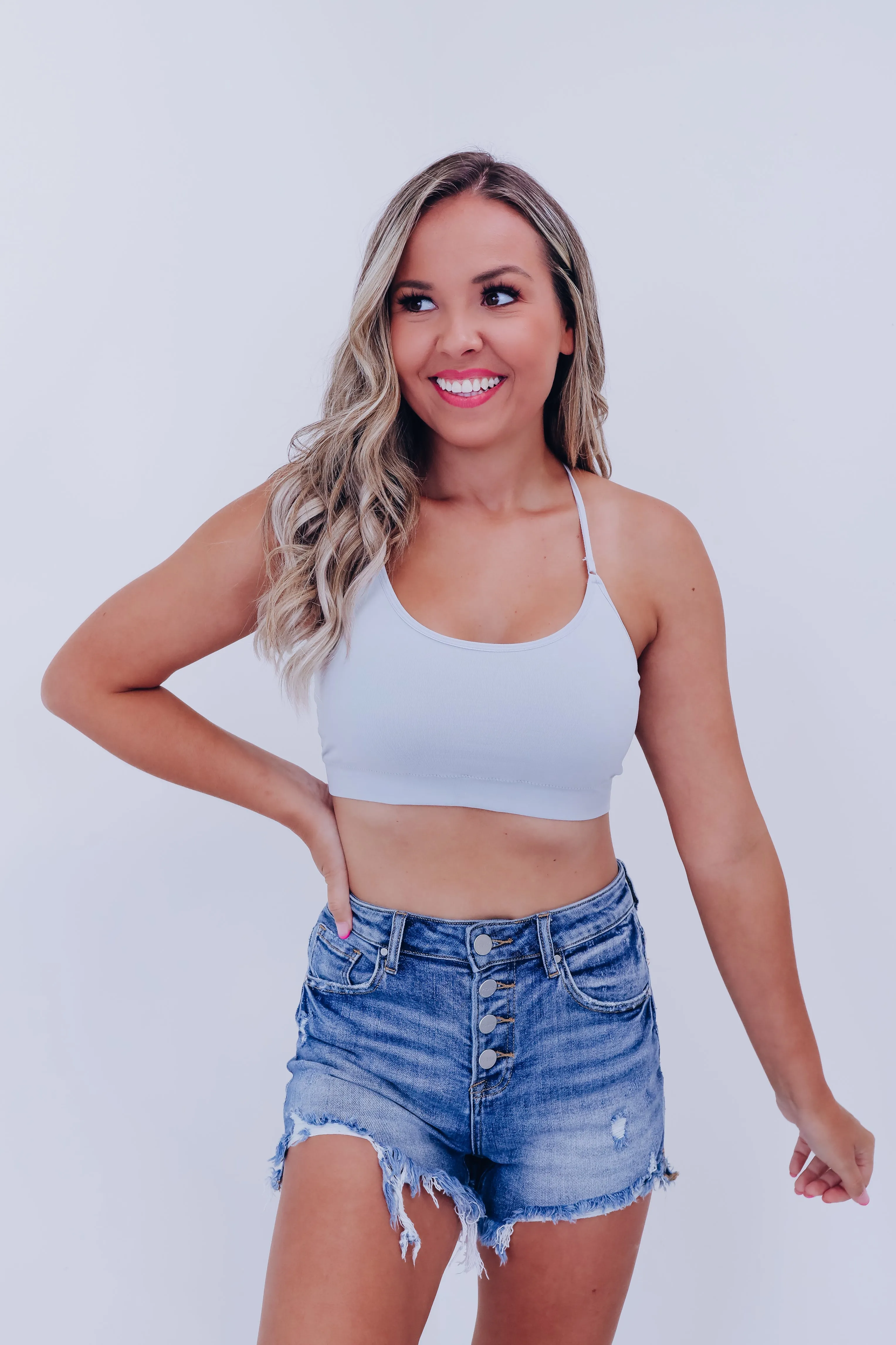 Simplistic Comfy Bralette - Grey