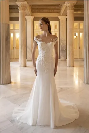 Size 12 OreaSposa L956 White Gown