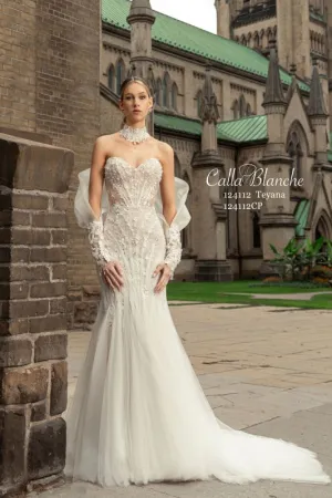 Size 14 Calla Blanche 124112 Teyana Ivory/Light Nude Gown