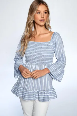 Smocking Ruffle Top
