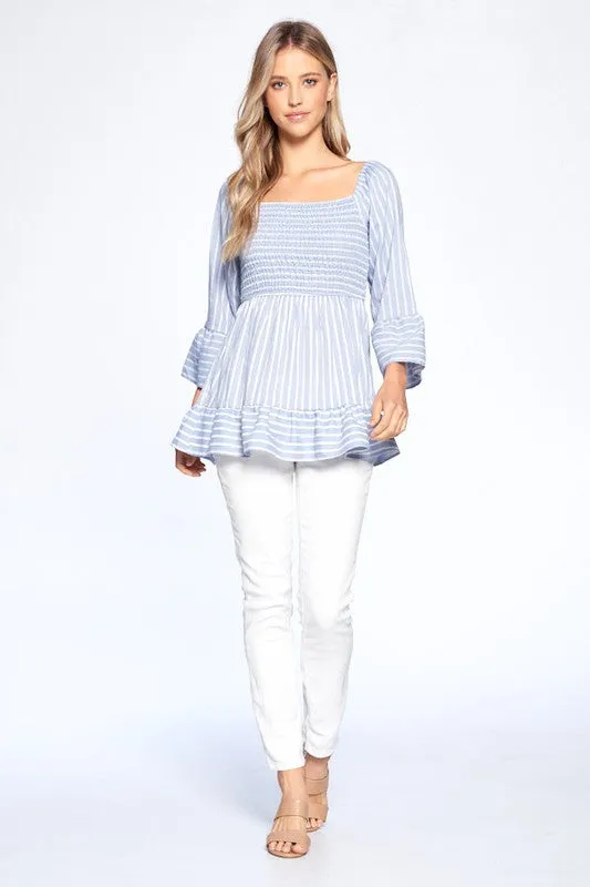 Smocking Ruffle Top