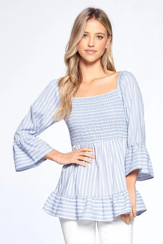 Smocking Ruffle Top