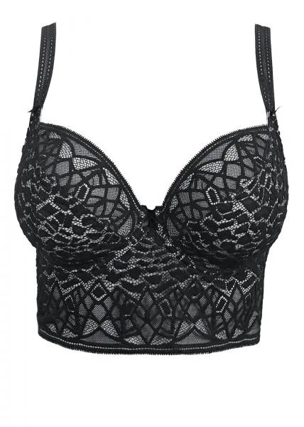 Soiree Lace Underwire Bralette - Black -