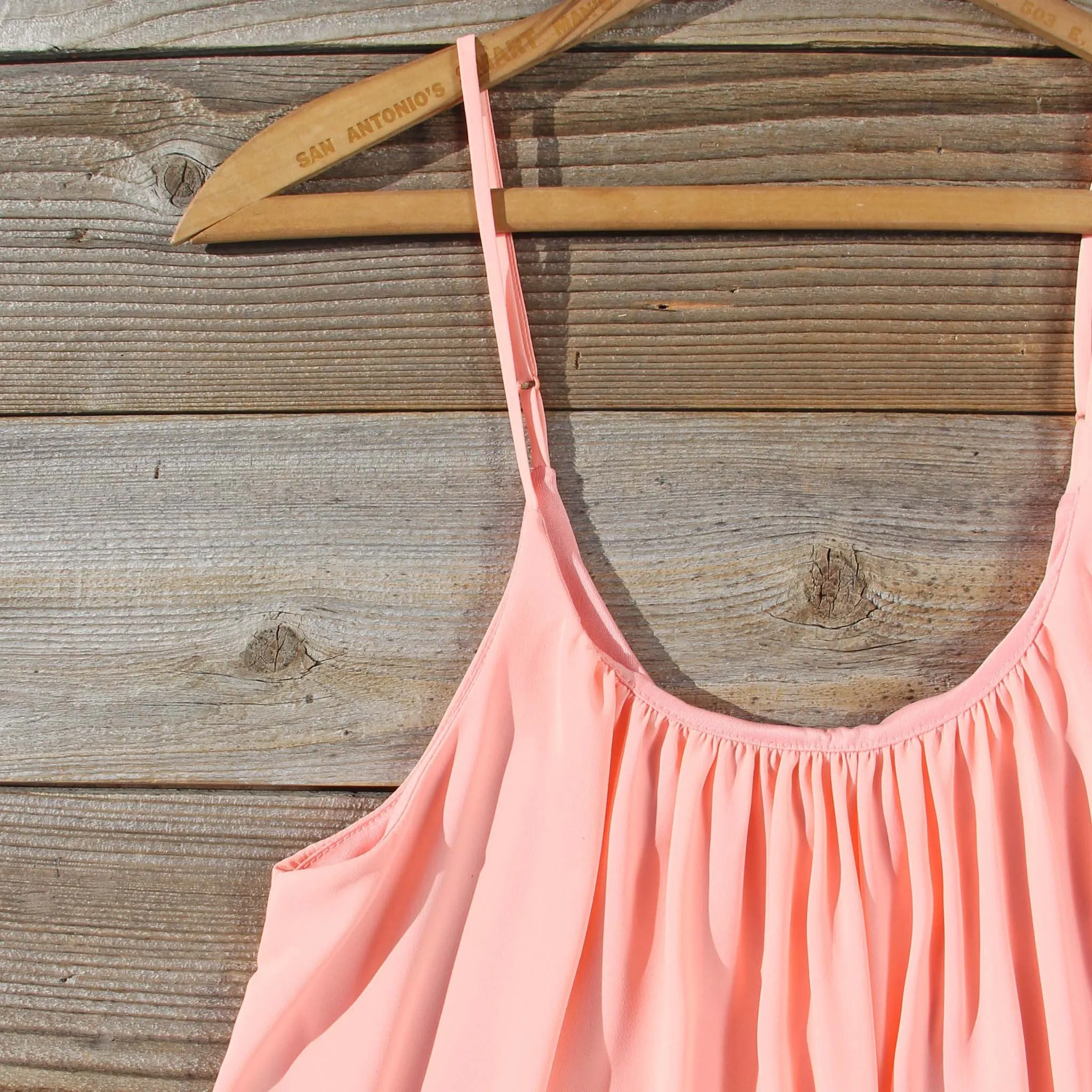 Solarium Lace Tunic in Peach