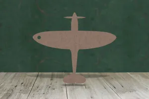 Spitfire top view - wooden craft cut-out - 2mm MDF