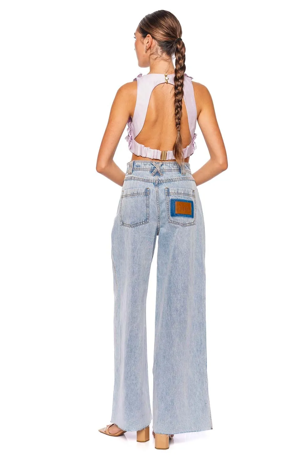 Splendour Flower Shell Cropped Top