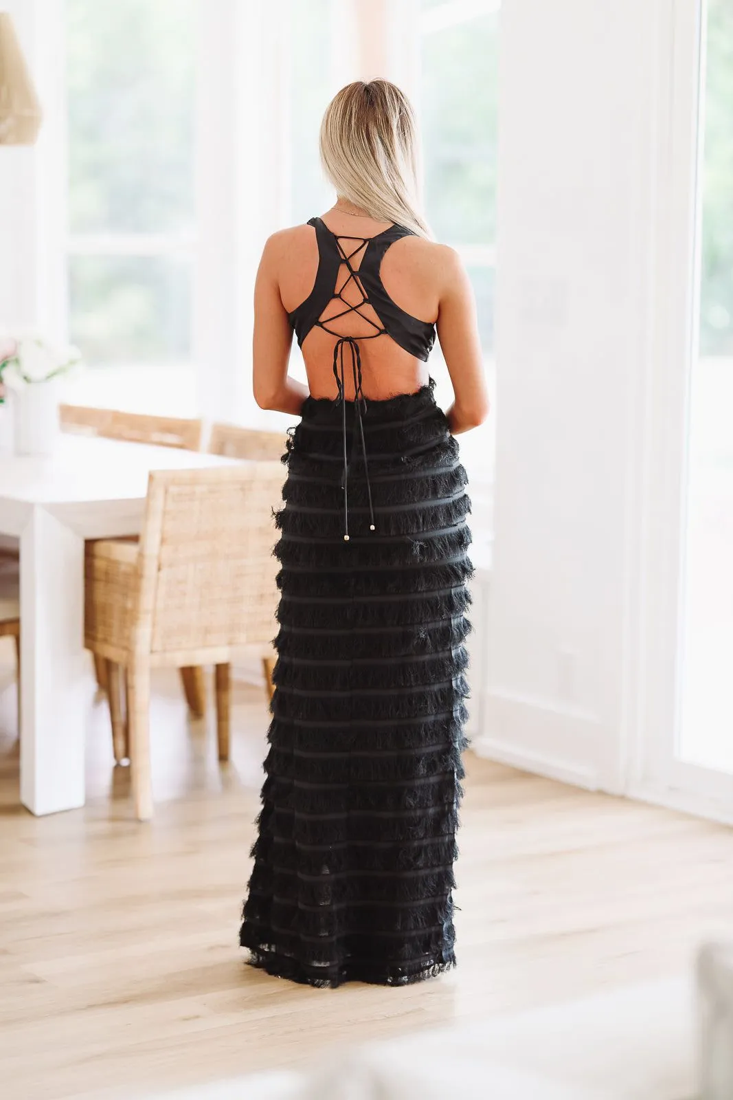 St Barts Bound Maxi Dress - Black