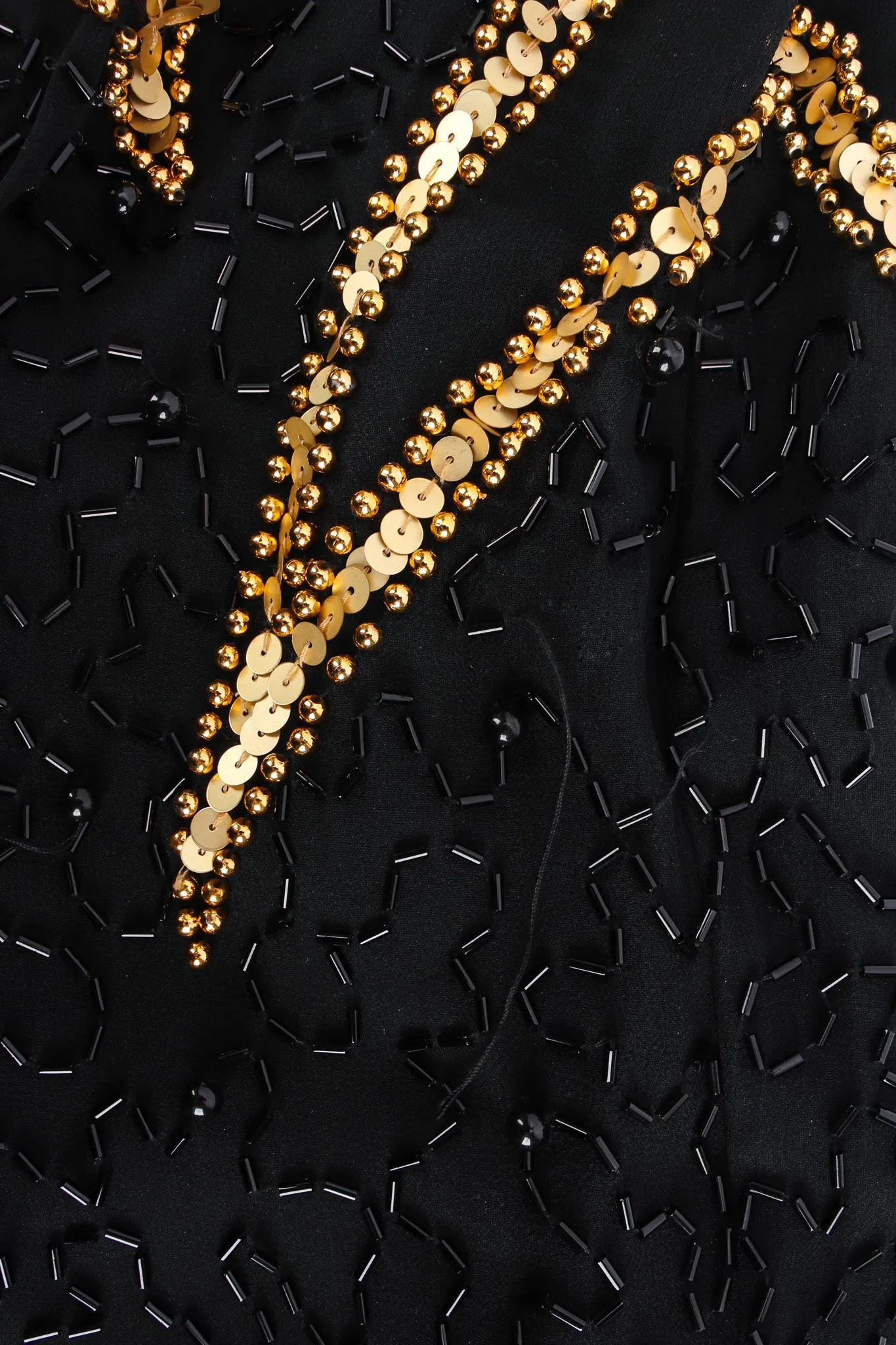 Star Beaded Fringe SIlk Dress
