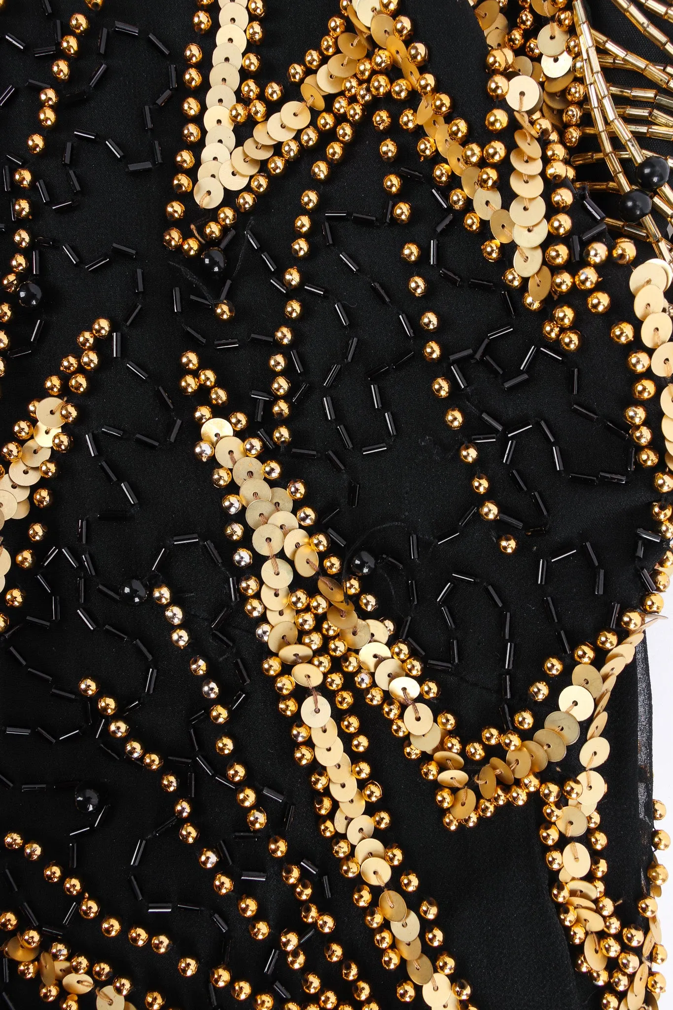 Star Beaded Fringe SIlk Dress
