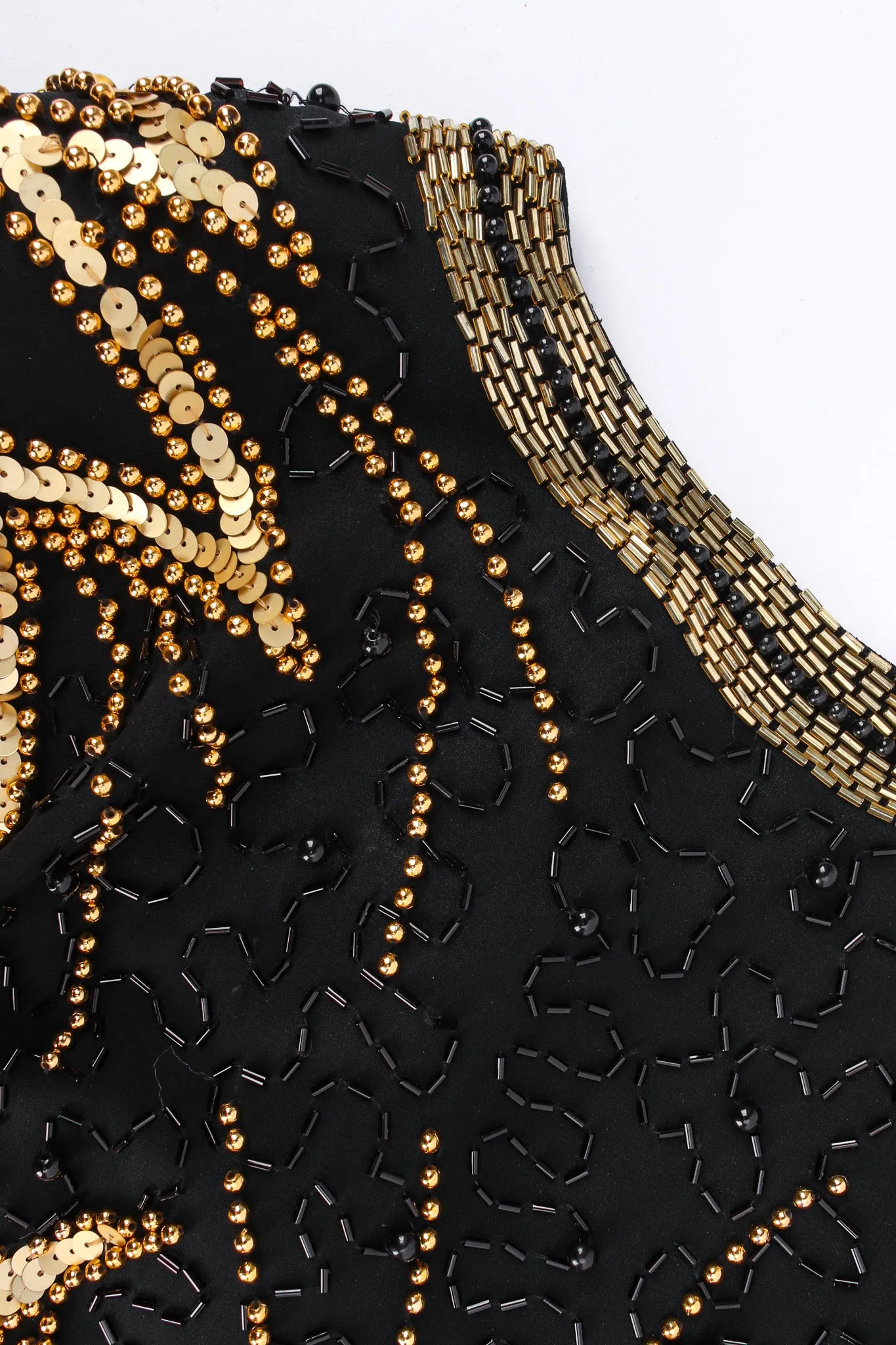 Star Beaded Fringe SIlk Dress